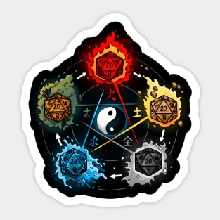 Dice Elements Sticker